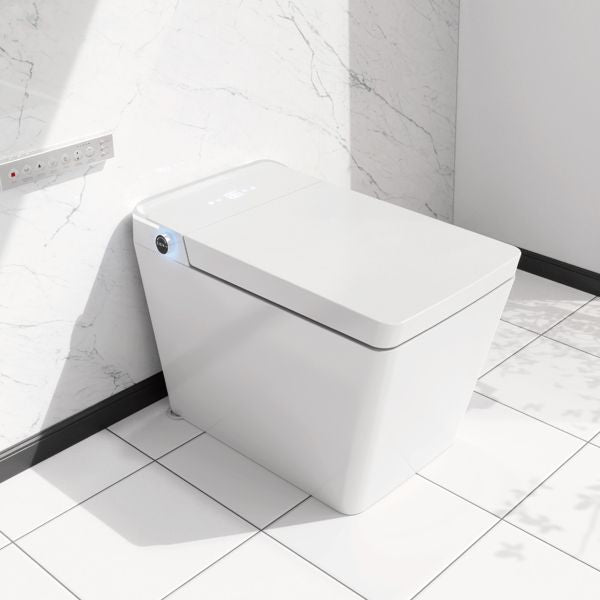 Built in Intelligent Bathtub Bathroom with Automatic Opening and Closing, Automatic Flushing, Remote Control of Warm Water, Extended Heating Bathtub Seat[Unable to ship on weekends]