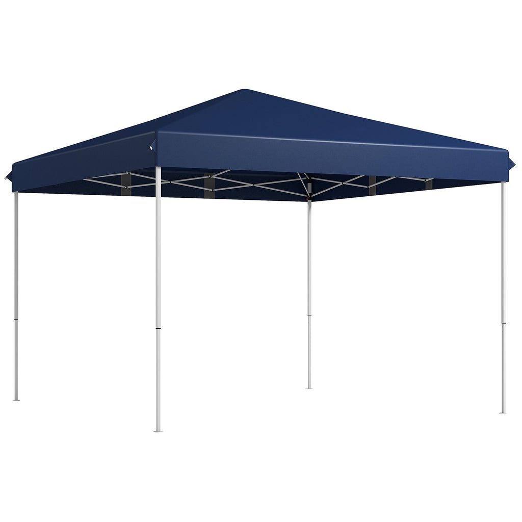 Canopy Tent: Durable, 13x13 Pop Up with Height Adjustment and Wheeled Carry Bag in Dark Blue|