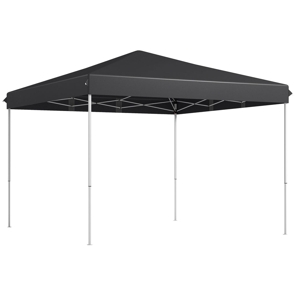 Canopy Tent: Versatile 13x13 Pop Up with Easy Height Adjustment and Wheeled Carry Bag in Gray|