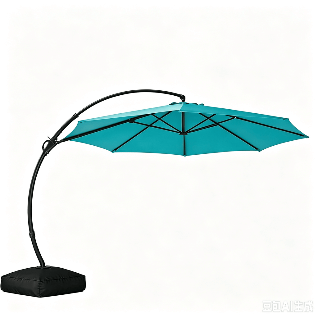 Cantilever Patio Umbrella 11ft Offset Cantilever Patio Umbrella With Base Included Large Round Aluminum Outdoor Umbrella 360 Rotation Infinite Tilt, Heavy Duty Frame For Deck Pool