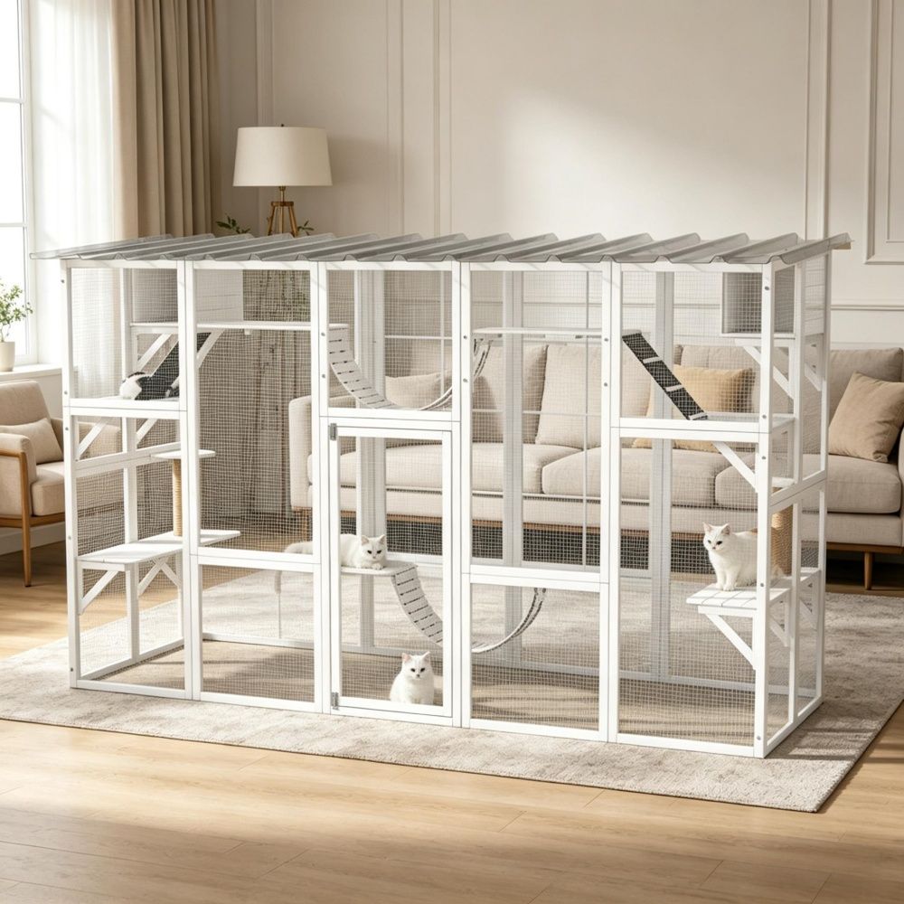 Cat Enclosure 118 Inches for Outdoor