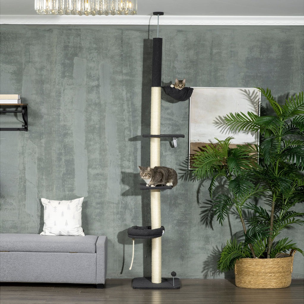 Cat Tree with Adjustable Height 17.75 Inches