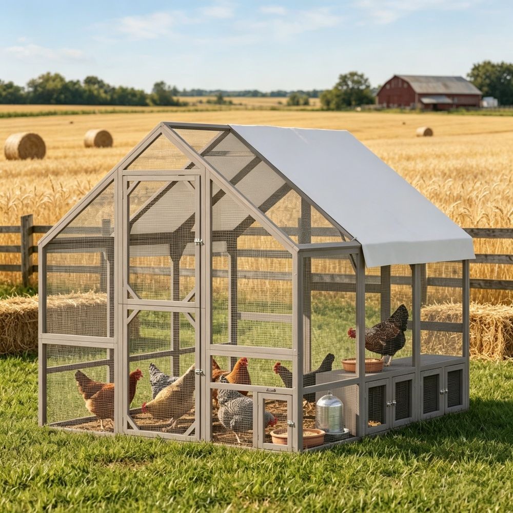Chicken Coop 83.1 Inches