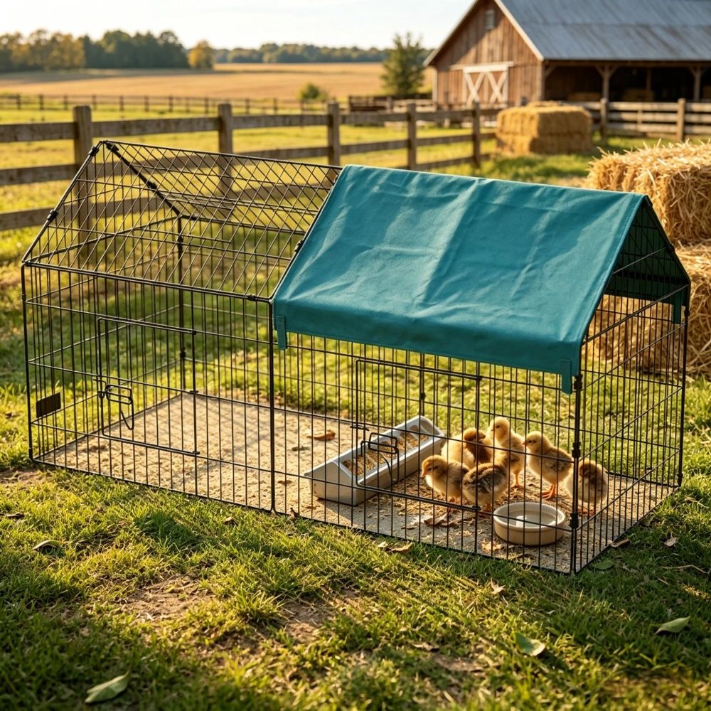Chicken Coop 86.5 Inches X 33.5 Inches X 40.5 Inches for Outdoor