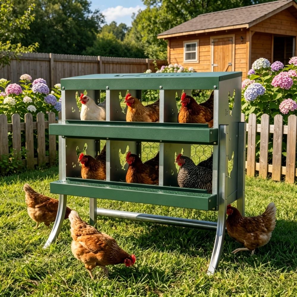 Chicken Nesting Box with Waterproof Roof 34.1 Inches
