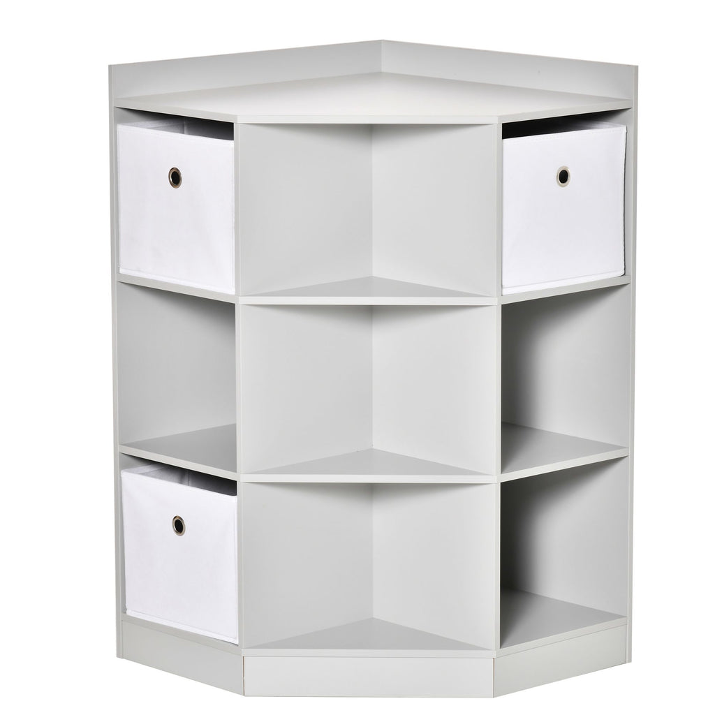 Children's Storage Organizer, Wooden Dresser Cabinet with Drawer and Bookshelf for Stylish Bedroom Decor,Gray