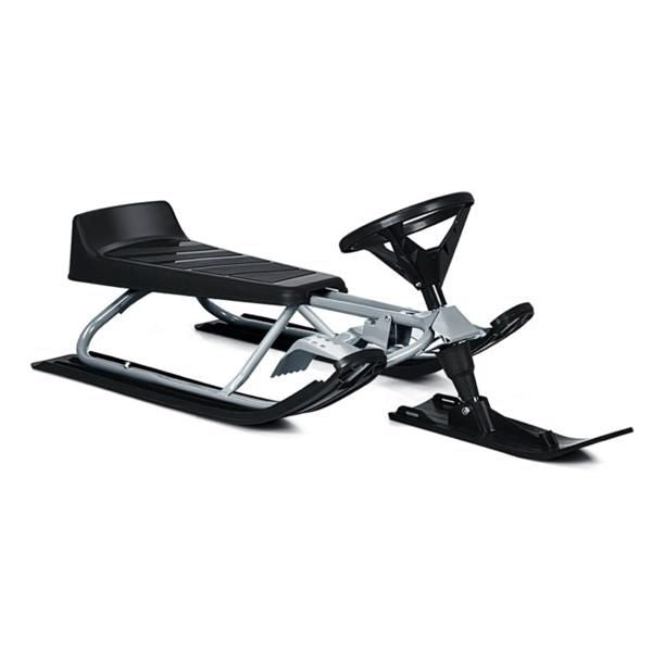 Christmas Gift Snow Racer - 44"x20"x16" Size, 13lbs Lightweight, Parent-Kid Interactive Fun-Black