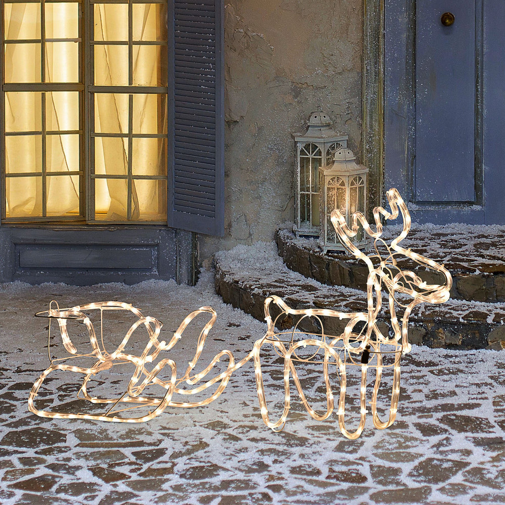 Christmas Reindeer and Sleigh