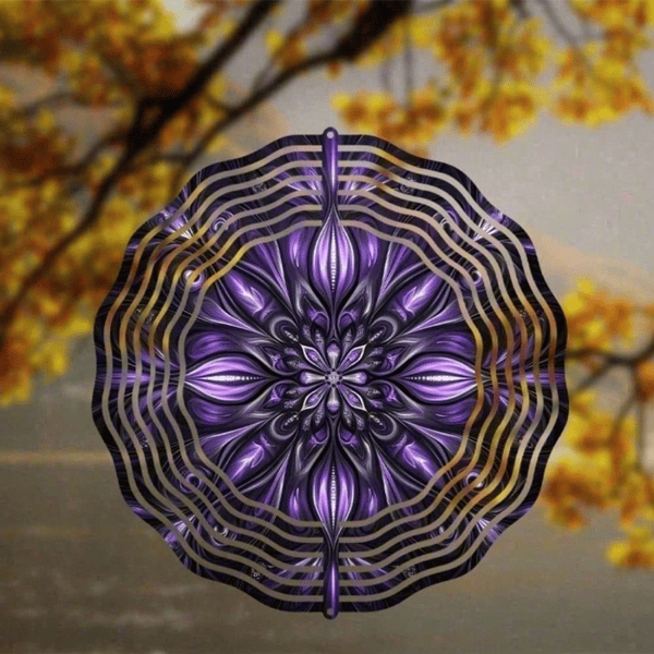 CIFbuy 4-in-1 Solar Wind Spinner for Garden Patio Yard Balcony Outdoor Decor (TikTok, temu pick-up service)