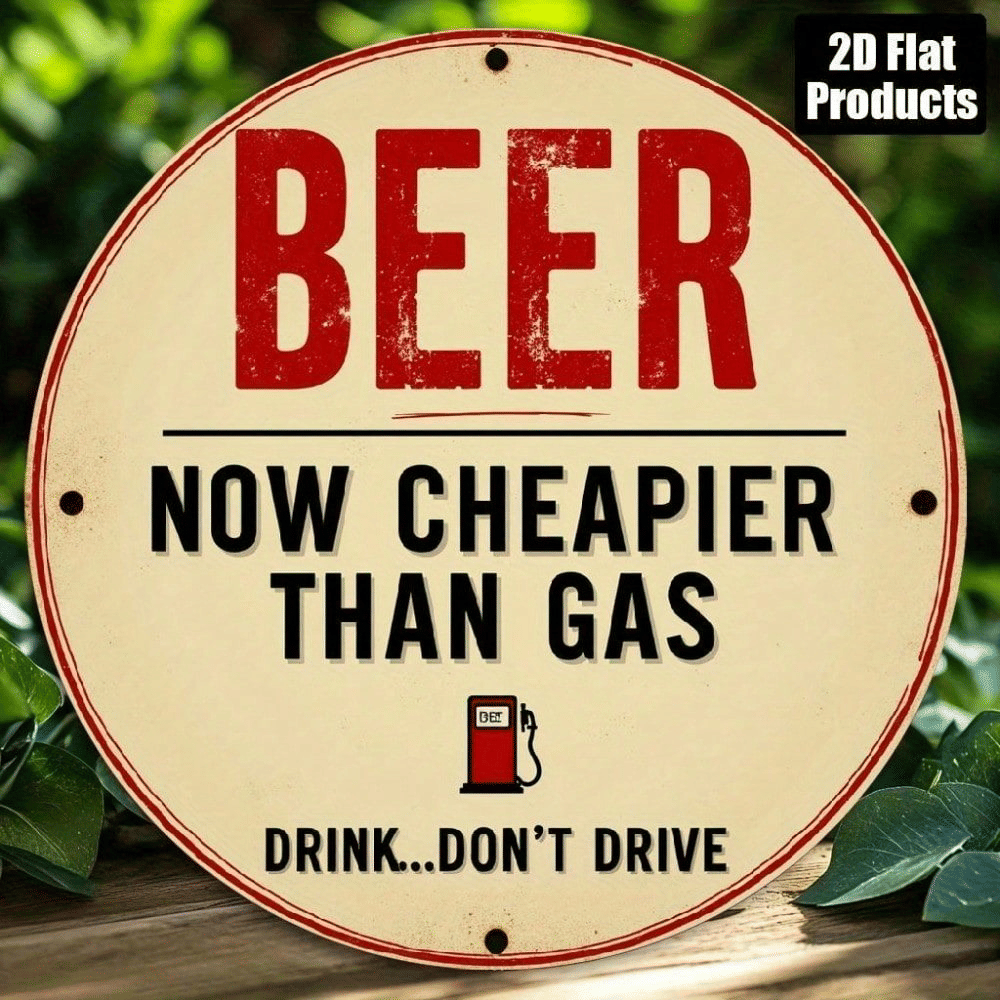 CIFbuy Beer Is Cheaper Than Gas Wooden Wall Art, "" Than Gas Wooden Wall Art, Wooden Wall Art, Vintage Gas Station Bar SignTikTok, Temu Self-pickup LogiSiics