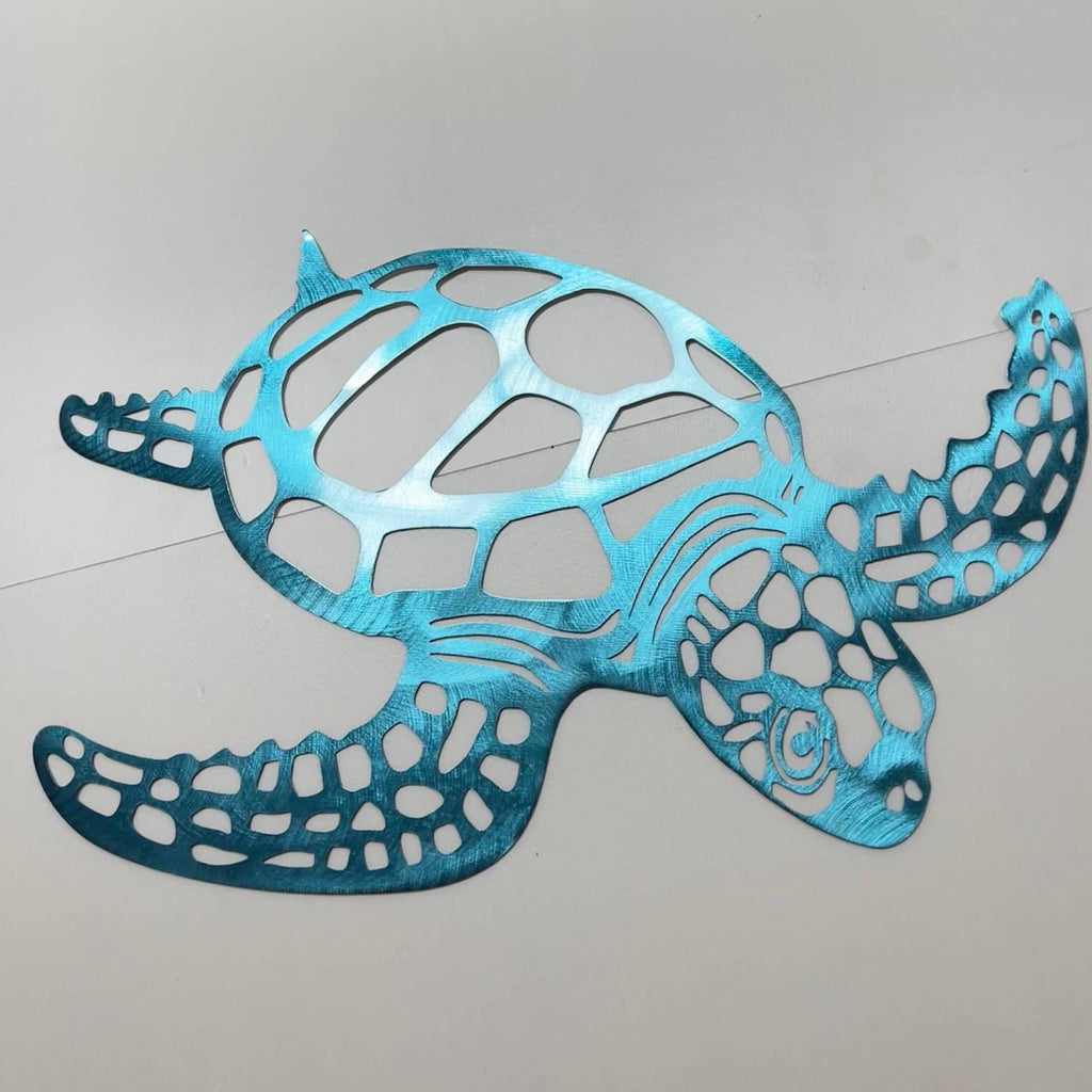 CIFbuy Elegant Metal Sea Turtle Ornament - Unique and Stylish Coastal Decor. As a Beach Theme Wall Art for Kitchen, Bathroom, and Living Room, It Creates a D(TikTok/temu self-pickup orders)