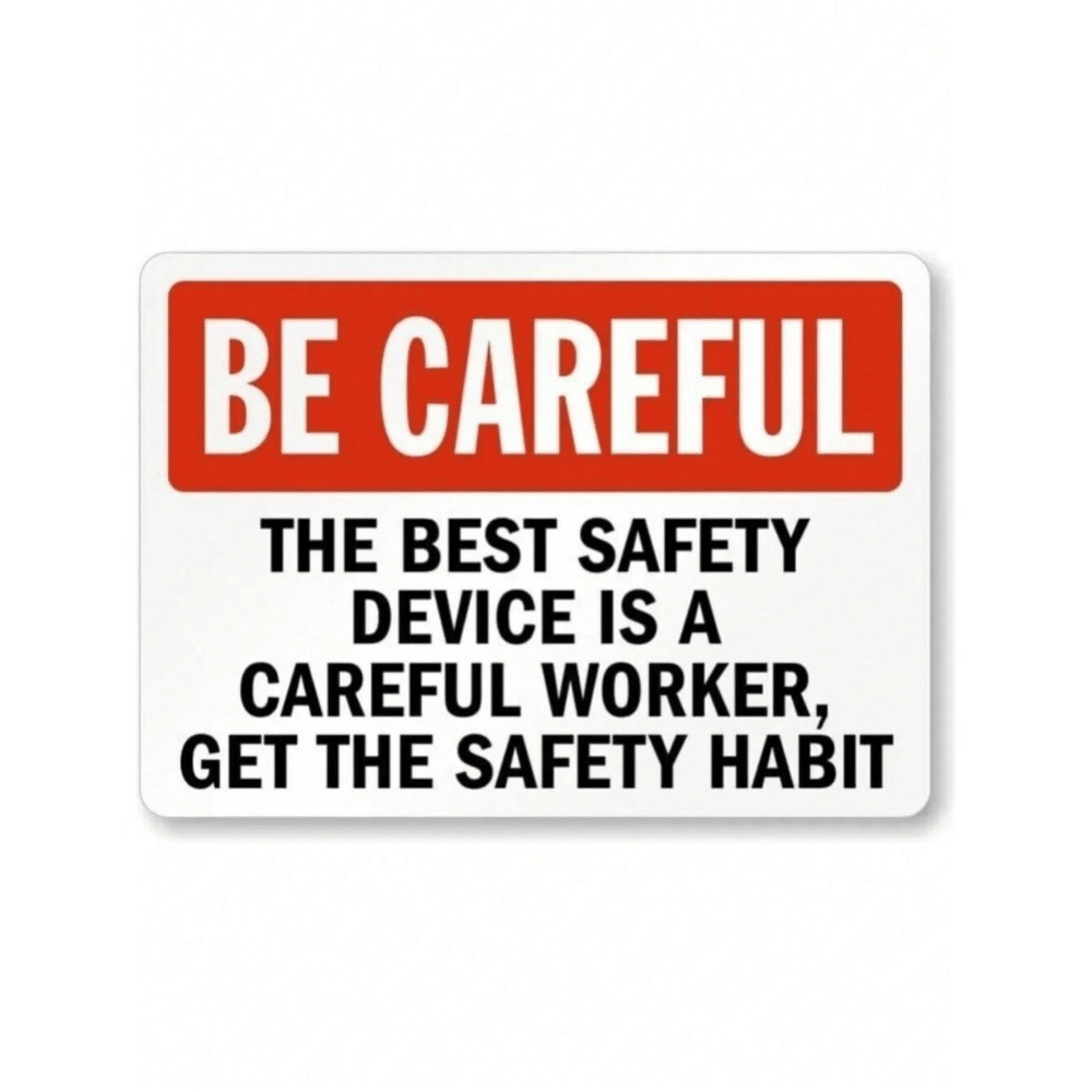 CIFbuy Enhanced Safety Warning Sign Weatherproof Metal for Outdoor and Indoor Use (TikTok, temu pick-up service)
