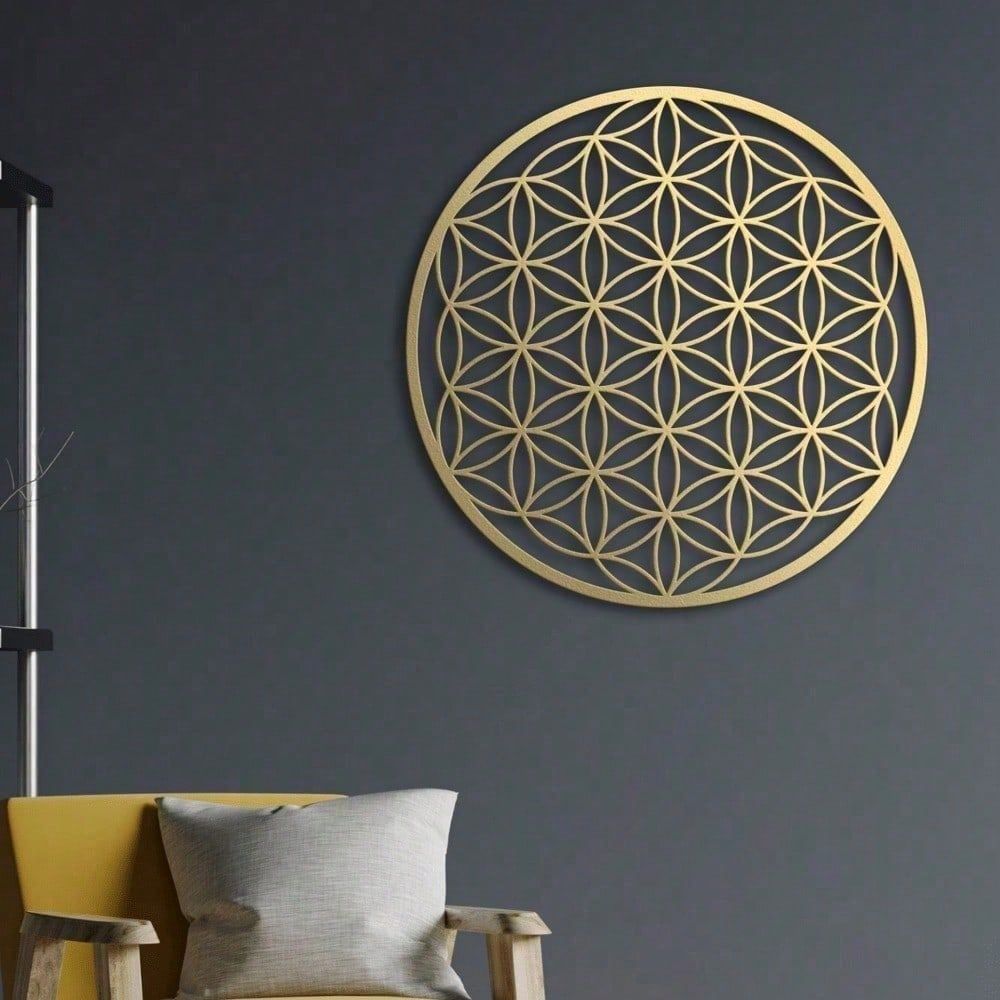 CIFbuy Iron Lotus Line Art Wall Decor, Zen Style Wall Hanging, New Chinese Theme Home Decor (TikTok, Temu: Self-pickup available)