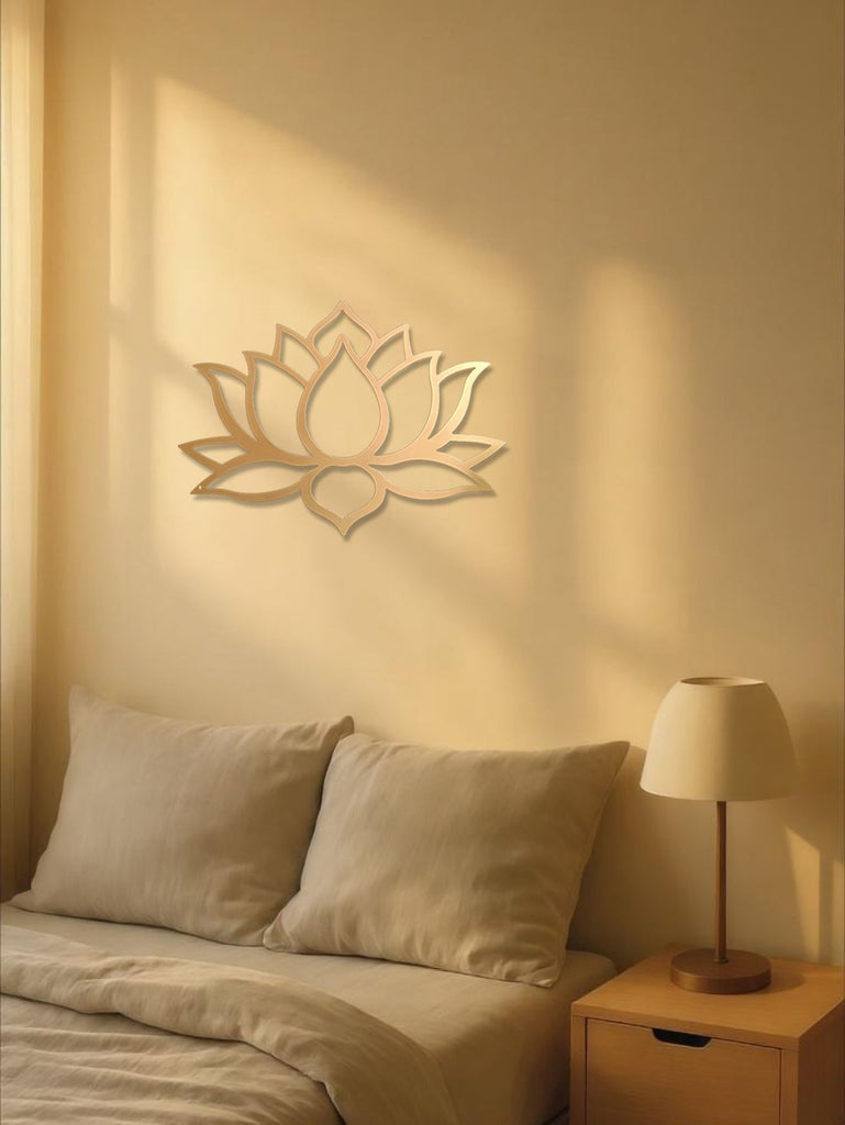 CIFbuy™ Lotus Metal Wall Art Large Size Modern Design Gorgeous Decor to Charm Guests Ideal for Living Rooms Bridal Showers Indoo(TikTok/temu self-pickup orders)