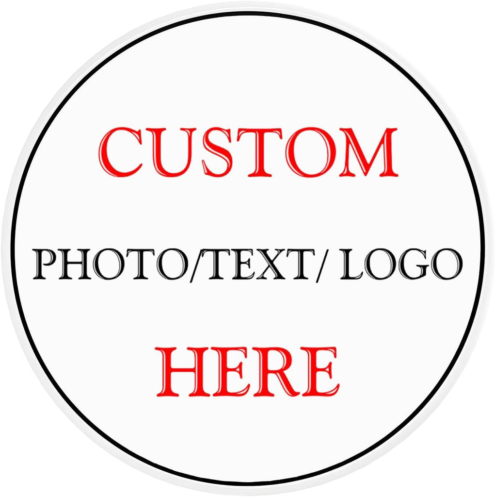 CIFbuy™ Personalized Metal Decorative Sign - Custom decorative tin sign with logo images and text - Floor sign for houses (round, diameter 12 inches) (Pick-up available at TikTok, temu)