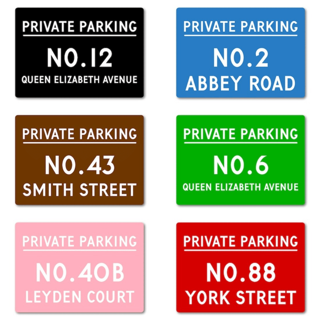 CIFbuy Personalized Metal Private Parking Sign Custom House Number Street Name(TikTok, temu pick-up service)