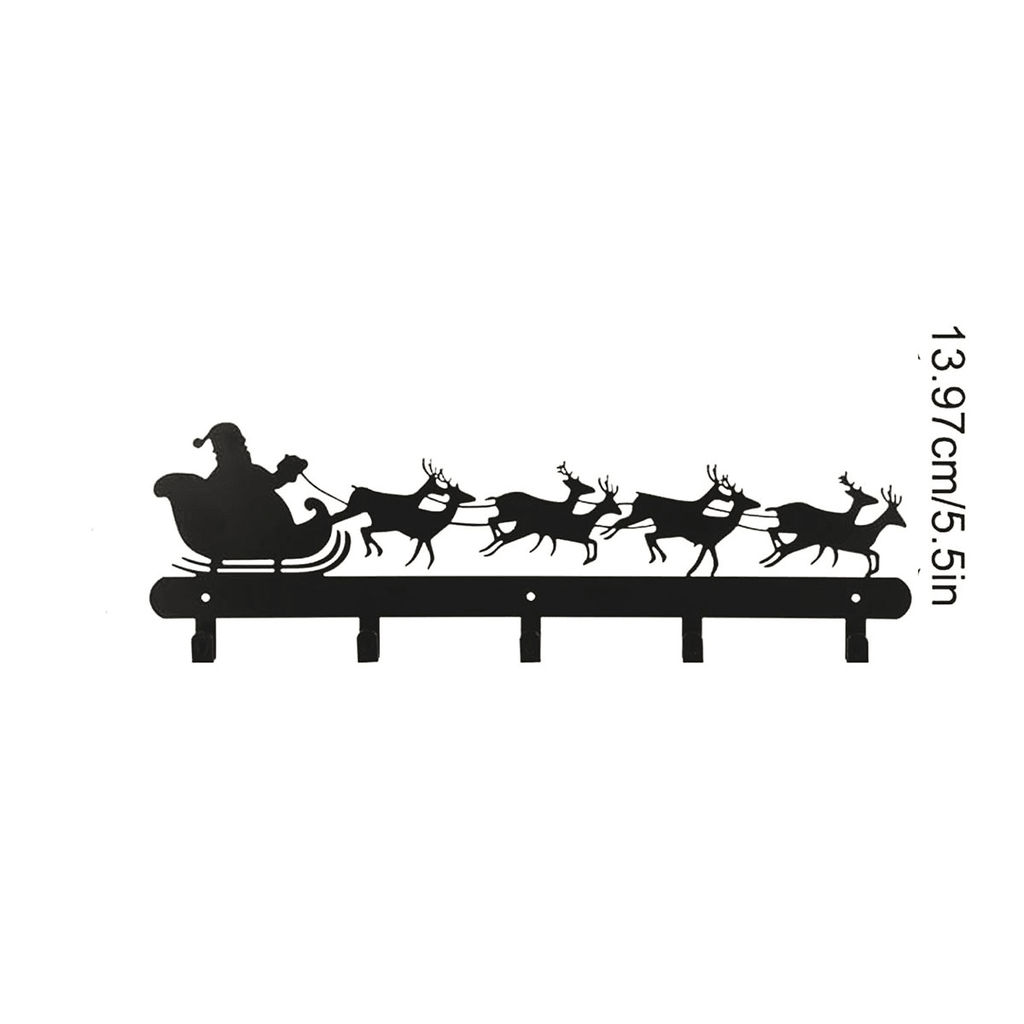 CIFbuy™ Santa Snowman Iron Wall Hooks Festive Stocking Hangers (TikTok, temu pick-up service)