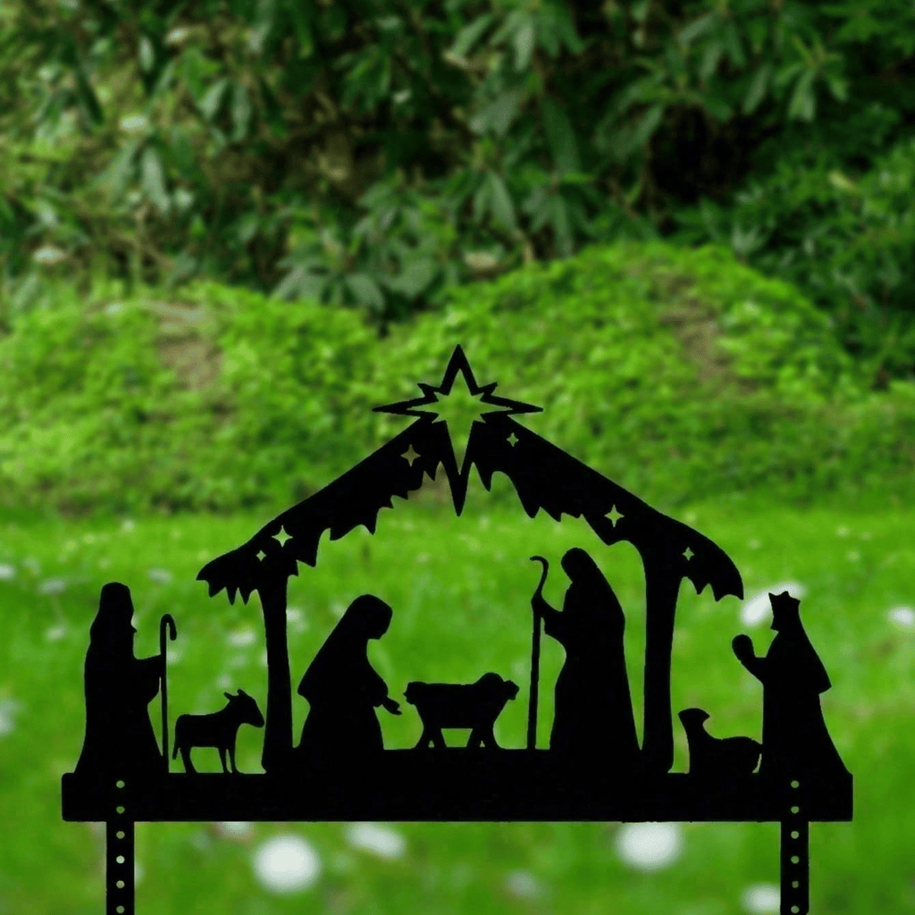 CIFbuy Waterproof Metal Nativity Projector Light Outdoor Wall Christmas Decoration Gift(TikTok, temu pick-up service)