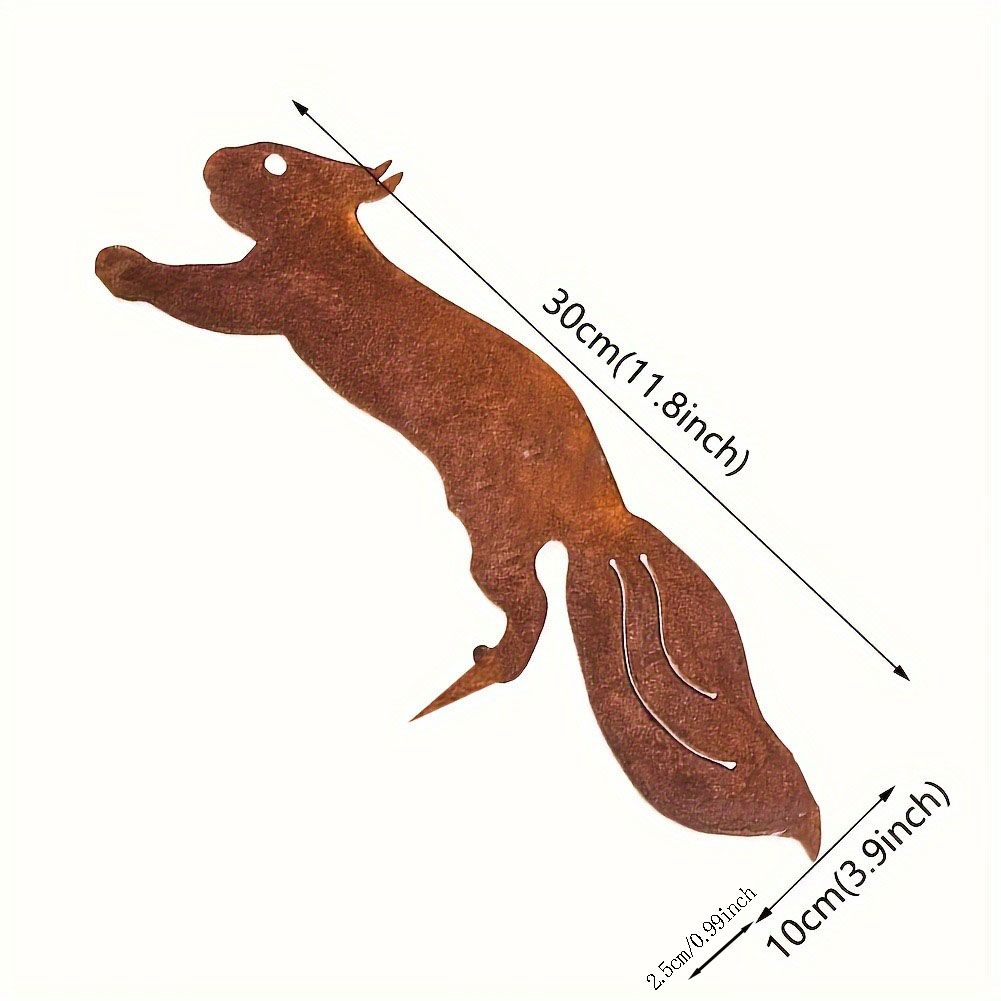 CIFbuyRusty Squirrel Branch Insert - Unique Tree Decor for Garden, Patio & Outdoor Spaces - Charming and Fascinating Design to Enhance Your Natural Surrou(TikTok/temu self-pickup orders)