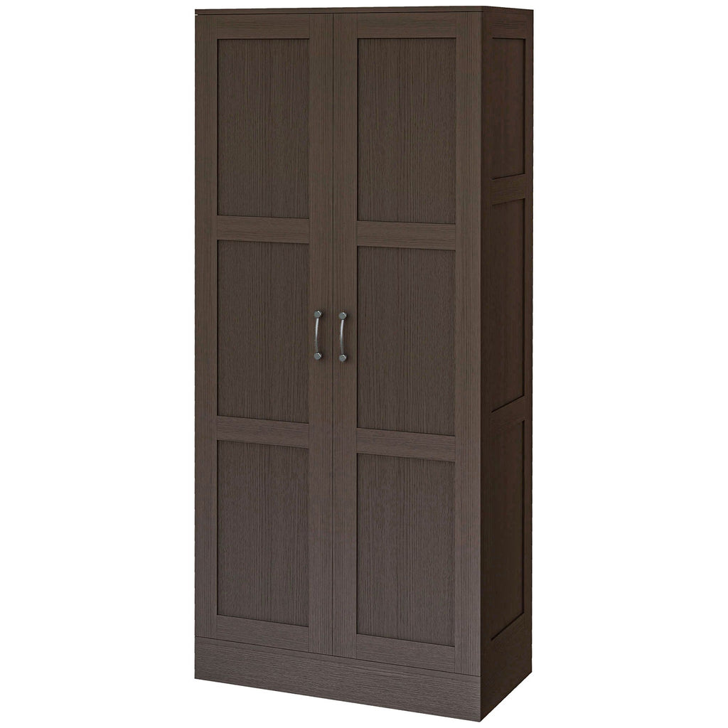 Coffee Pantry Cupboard Cabinet with Storage Shelves for Kitchen Organization
