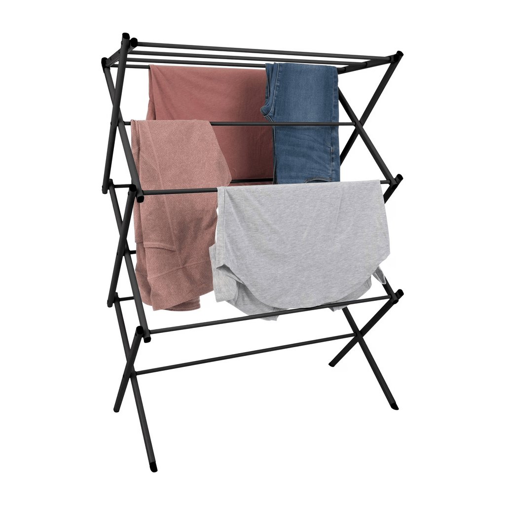 Collapsible Clothes Drying RackforIndoor/Outdoor Use (Black)