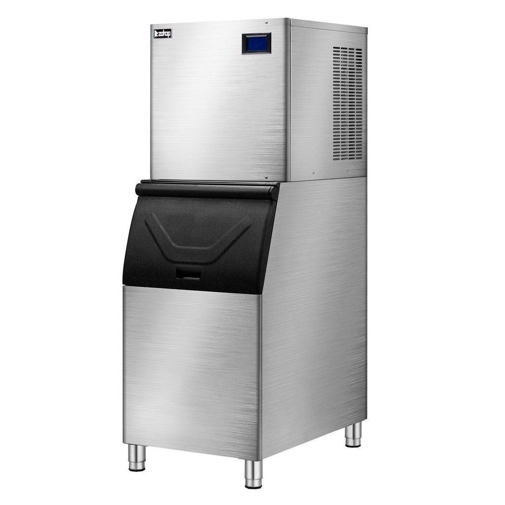 Commercial Ice Maker Machine, 550lbs/24H Production, 265lbs Storage Bin, Industrial Ice Machine, Stainless Steel Ice Maker for Bar/Cafe/Restaurant/Business, ETL Approved