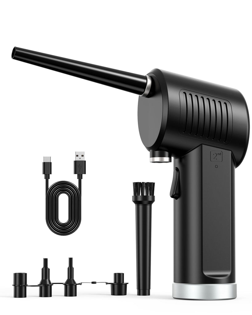 Compressed Air Duster, New Generation Canned Air, 36000 RPM Electric Air Can for Computer Keyboard Electronics Cleaning, 8000mAh Rechargeable Battery, Reusable Dust Destroyer(By USPS or UniUni courier