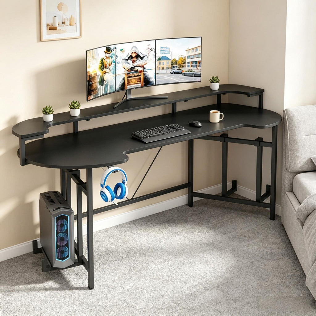 Computer Desk with Adjustable Foot for Office