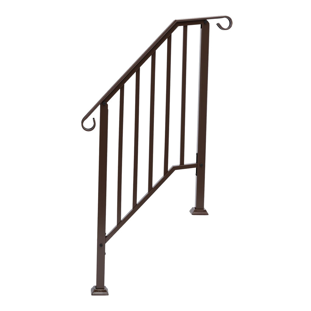 Copper Outdoor 2-Step Iron Handrail