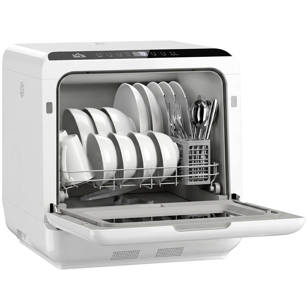 Countertop Dishwasher, Portable Mini Dishwasher with 1.6 Gal Built-in Water Tank, 5 Washing Programs, Air-Dry Function