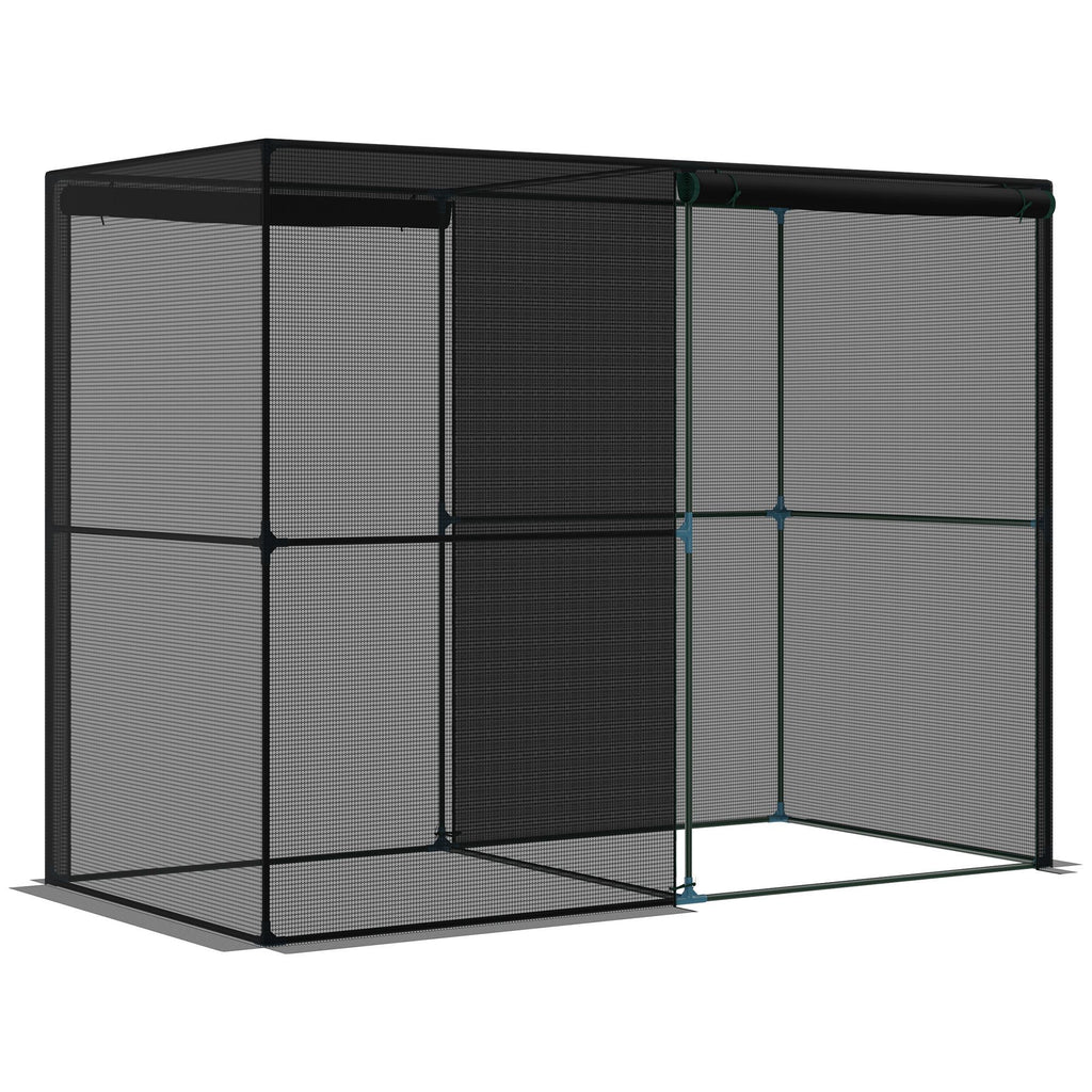 Crop Cage 4x8 Walk-in HDPE Cover Zippered Doors Plant Protector for Herbs Plants