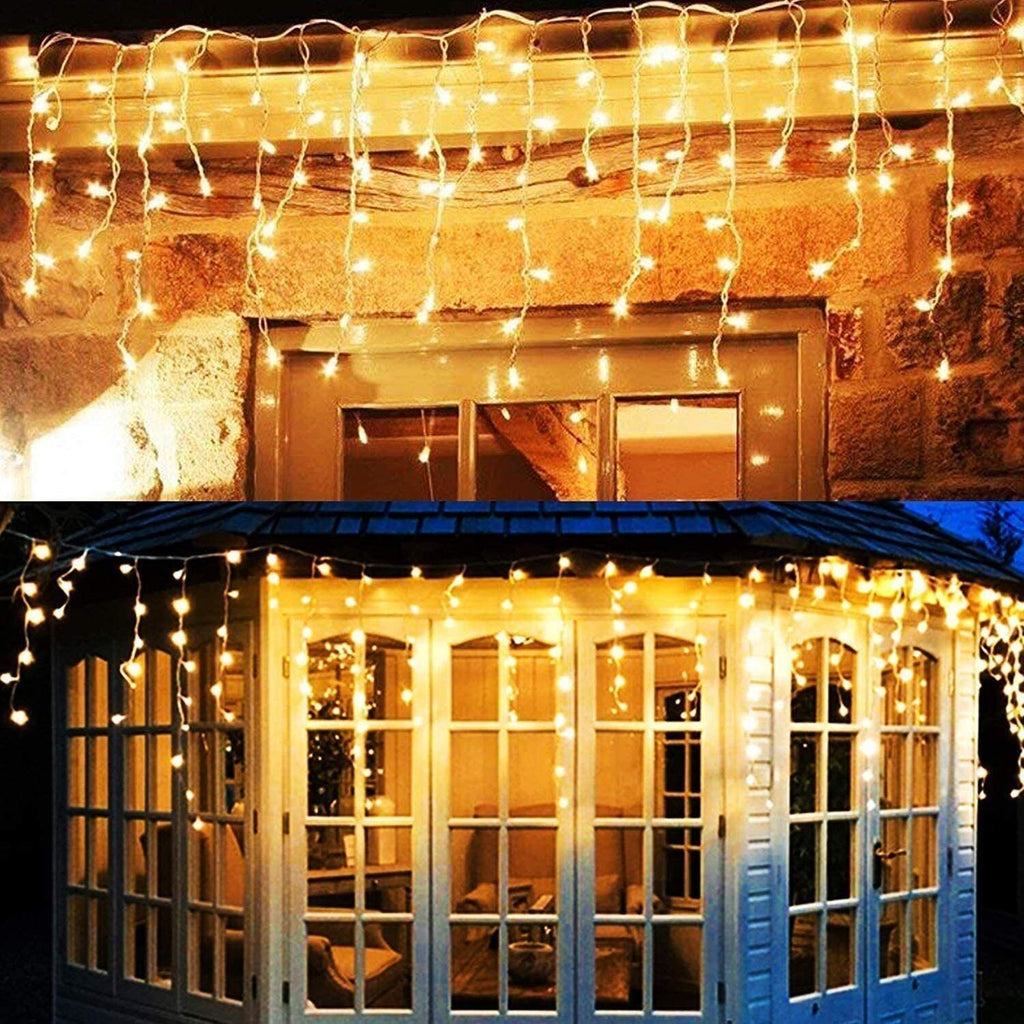Curtain Icicle Lights Wedding Party LED Fairy Christmas Indoor Outdoor(tk/temu self-pickup orders)