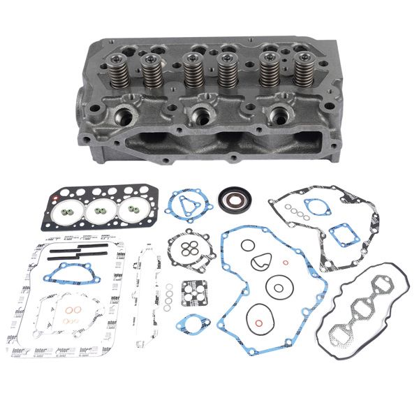 Cylinder Head Assy & Gasket Set for Mitsubishi S3L CAT EC25 Caterpillar 303SR