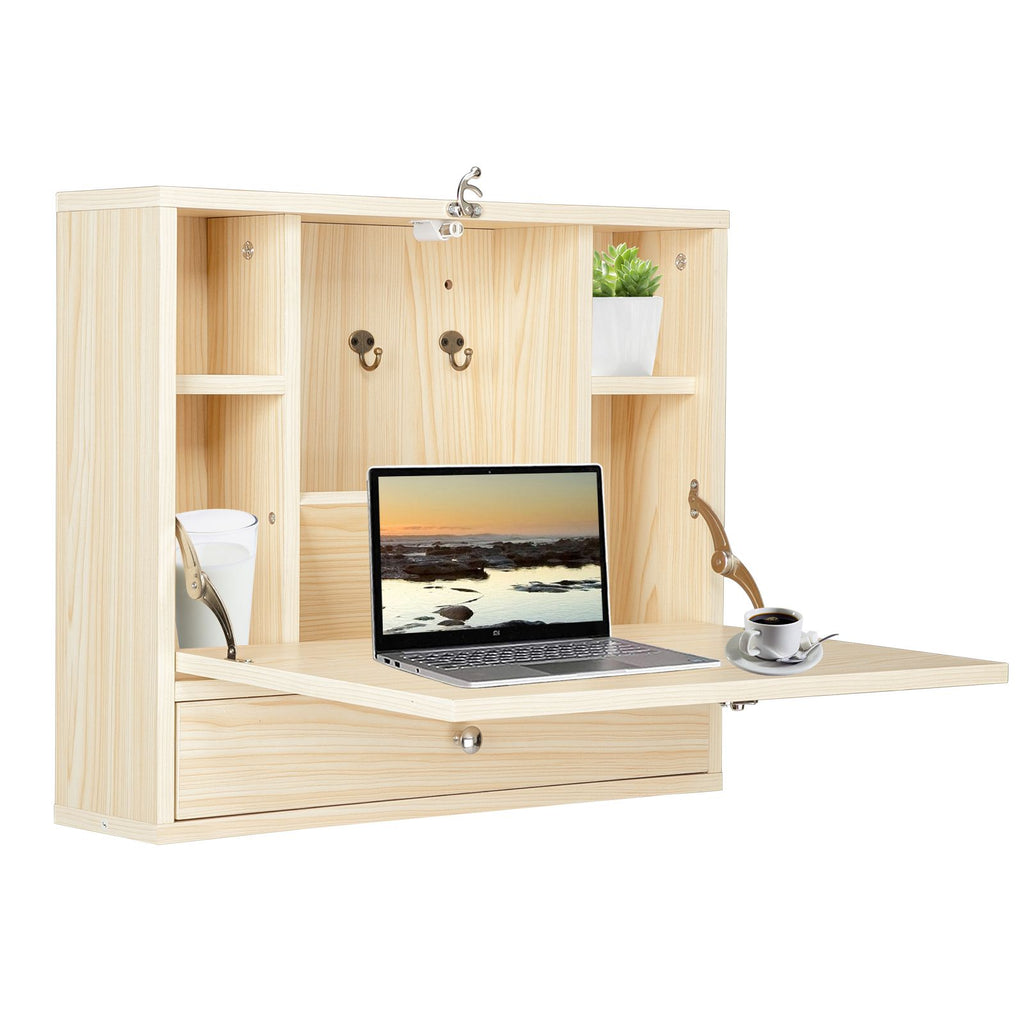 Density Board with Triamine Wall Mounted Computer Desk RT