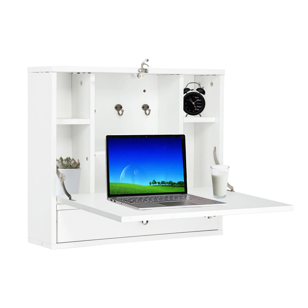 Density Board with Triamine Wall Mounted Computer Desk RT