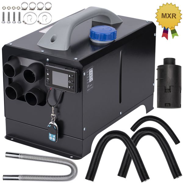 Diesel Air Heater 5KW 12V Four Holes w/Remote Controller for Car Truck Bus Boat