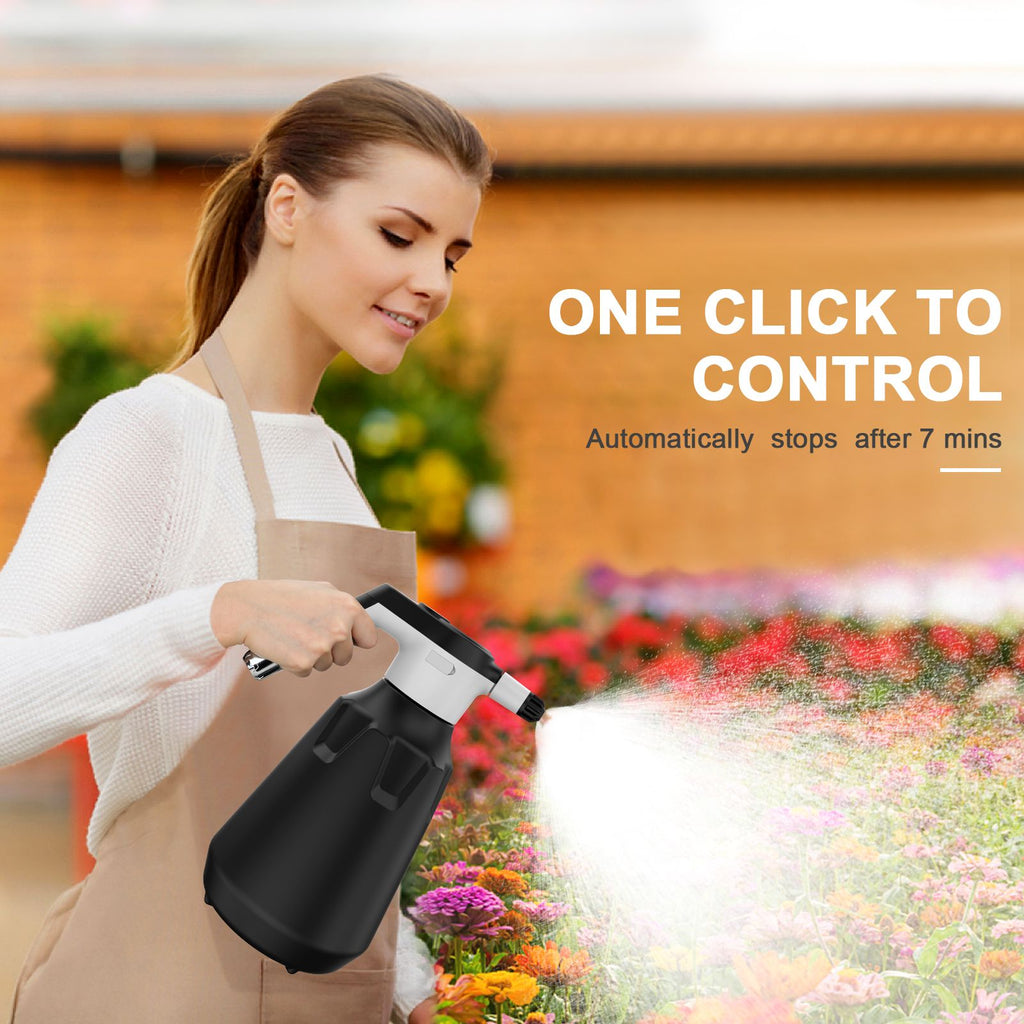 (Do Not Sell on Amazon) 0.5 Gallon Electric Plant Mister Spray Bottle, Battery Rechargeable Automatic Watering Can for Indoor Outdoor Plant, 2200mAh Battery RT