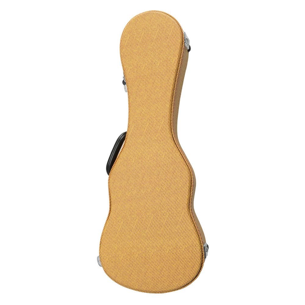 [Do Not Sell on Amazon] 23" Top Grade Concert Leather Ukulele Case Yellow