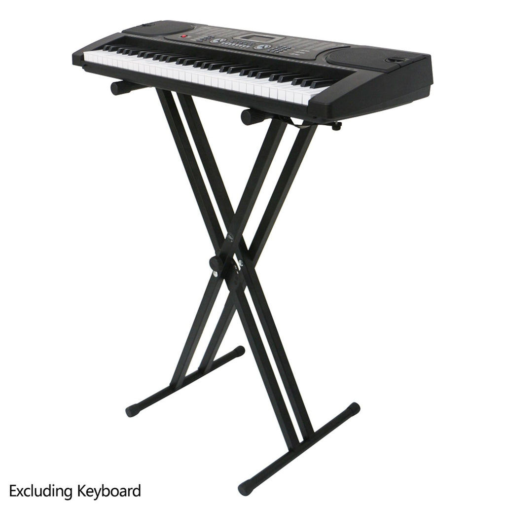 [Do Not Sell on Amazon] Dual-tube X-Shape Keyboard Stand Black