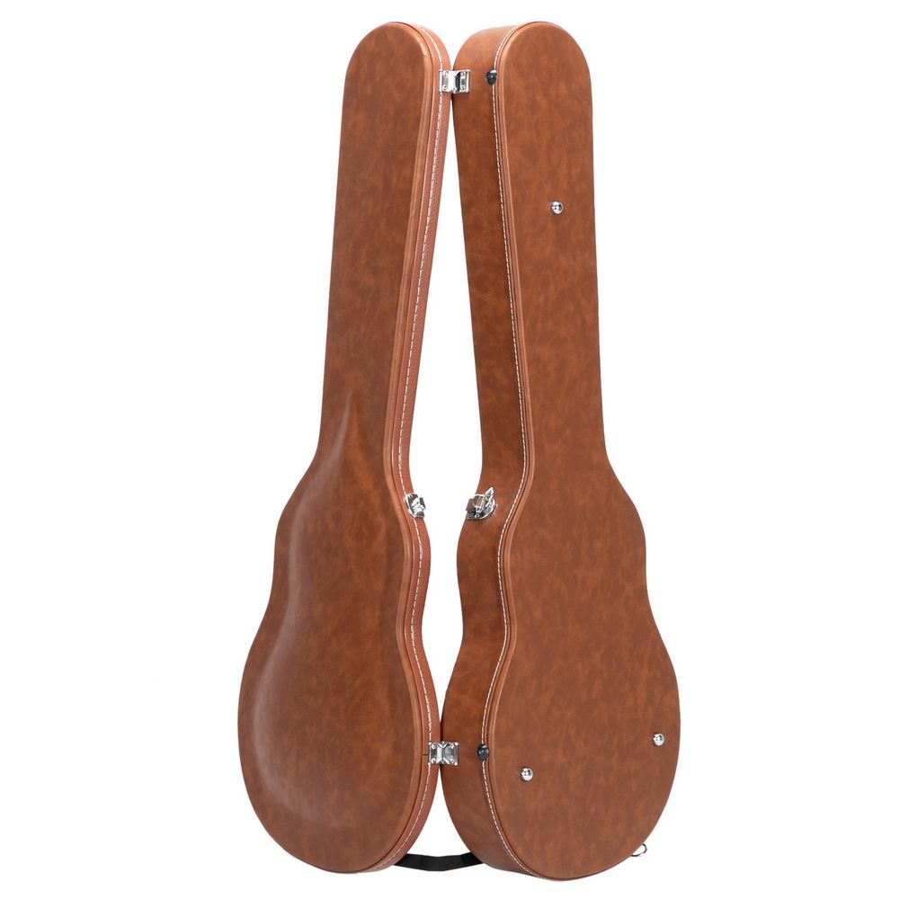 [Do Not Sell on Amazon] Hard-Shell Electric Guitar Case for GLP Style Electric Guitar Bulge Surface Brown