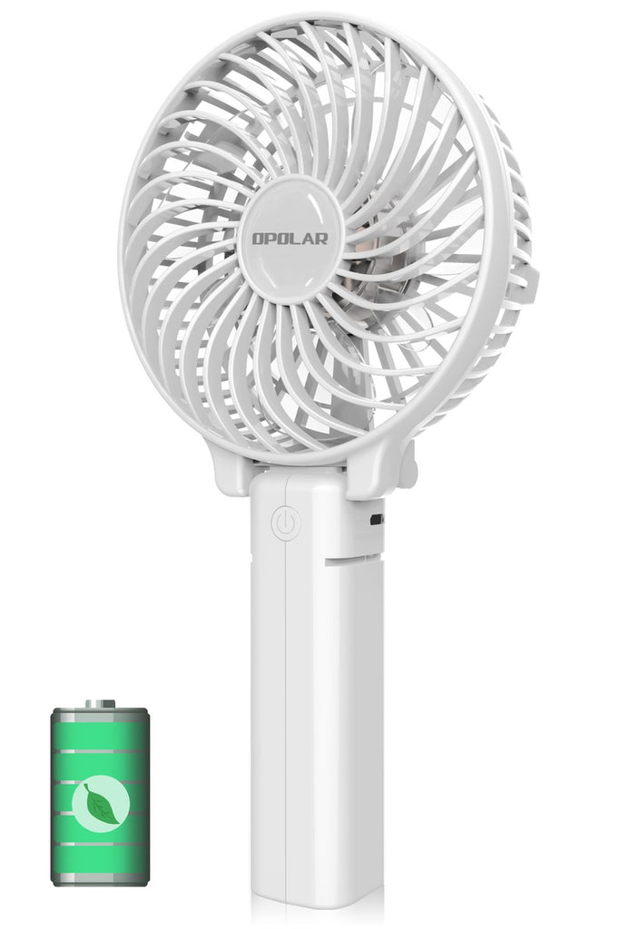 (Do Not Sell on Amazon) Portable Handheld Fan, USB Rechargeable Hand Fan with 2200mAh Battery Operated, 3 Speeds Adjustable, 180° Rotation Foldable Personal Desk Fan for Home Office Travel RT