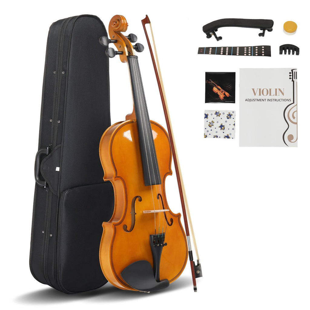 [Do Not Sell on AmazonFull Size 4/4 Violin Set for Adults Beginners Students with Hard Case,Violin Bow,Shoulder Rest,Rosin,Extra Strings and Sordine