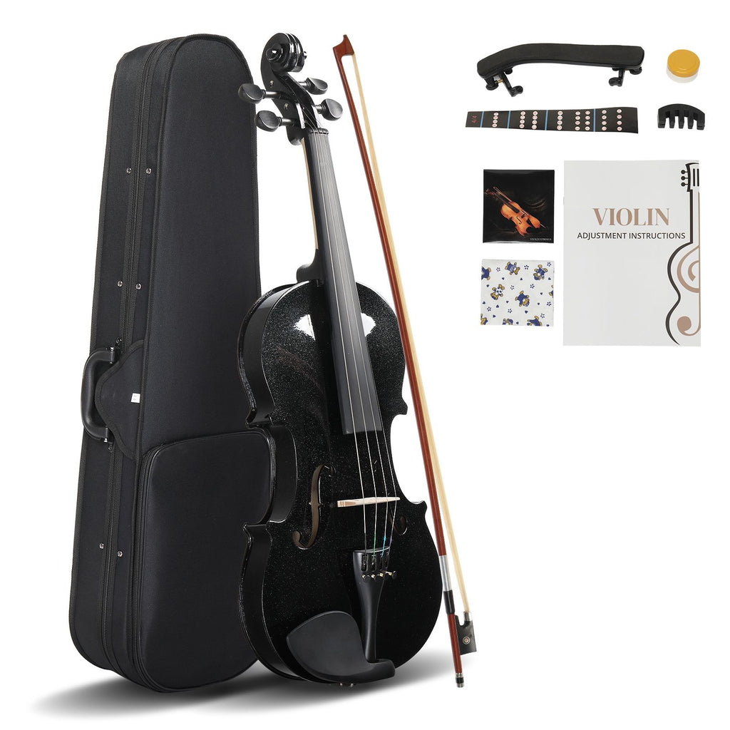 [Do Not Sell on Amazon]Full Size 4/4 Violin Set for Adults Beginners Students with Hard Case,Violin Bow,Shoulder Rest,Rosin,Extra Strings and Sordine