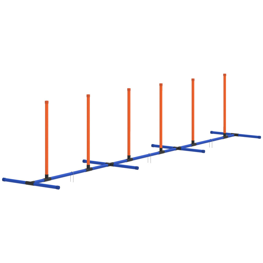 Dog Agility Training Equipment Adjustable Poles for Dog Agility Course with Carry Bag