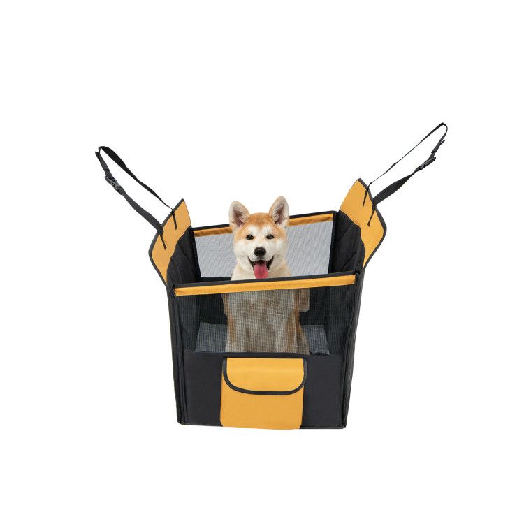 Dog Car Seat Cover for Small and Medium Dogs with Mesh Window