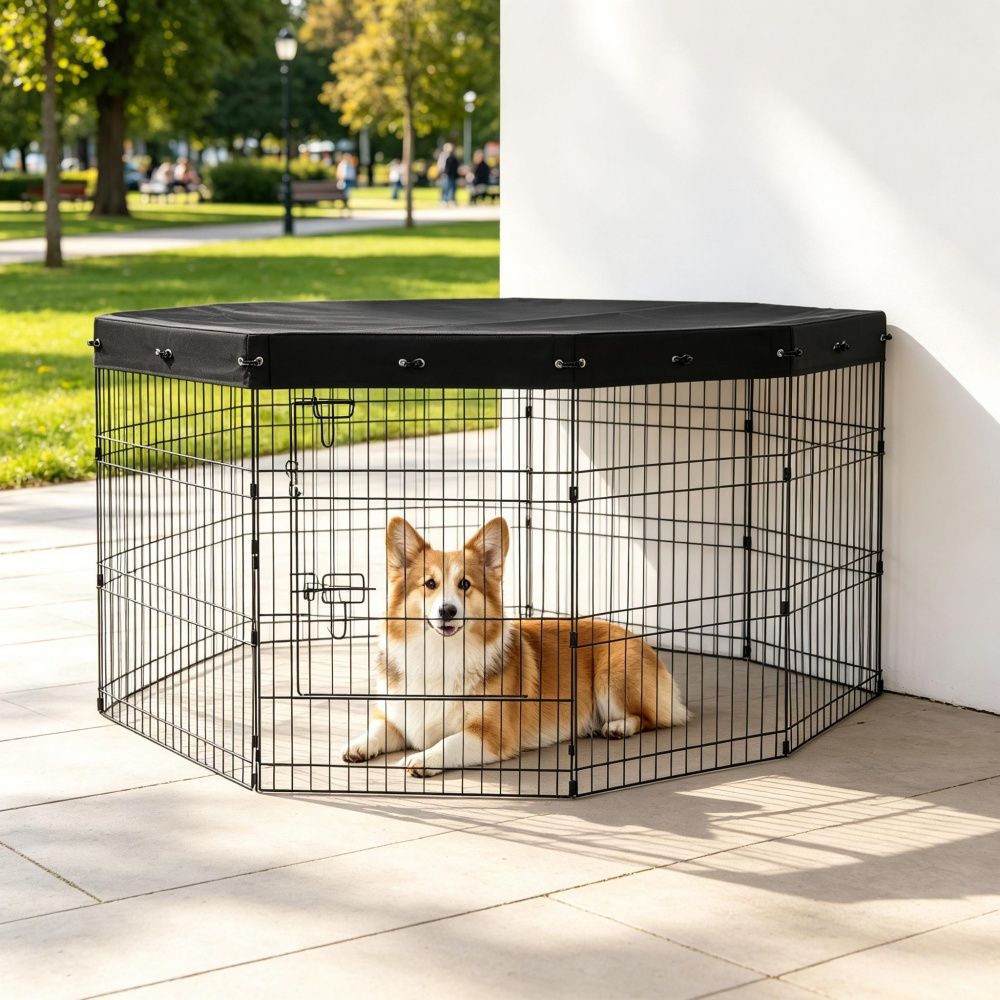 Dog House with Easy to Clean and Space-Saving for Outdoor