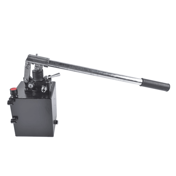Double Acting Hydraulic Piston Hand Pump with Valve 2.7 CID 5 Quart 3600 PSI 3/8" NPT