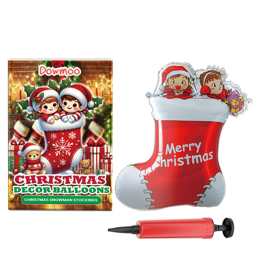 Dowmoo Christmas Balloons Balloon Standing Santa Claus Reindeer Christmas Tree Event Atmosphere Arrangement