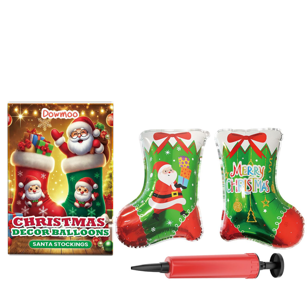 Dowmoo Christmas Balloons Balloon Standing Santa Claus Reindeer Christmas Tree Event Atmosphere Arrangement