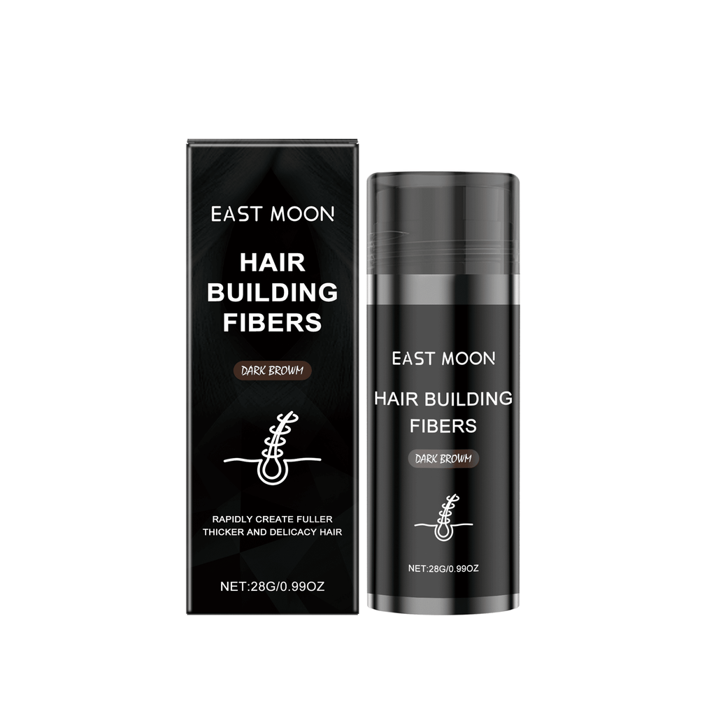East Moon Dark Brown Hair Fiber Powder For Lazy People Embellished Forehead Fill Bangs Hair Fiber Powder
